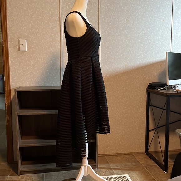 Venus black cocktail high low dress - Picture 3 of 4